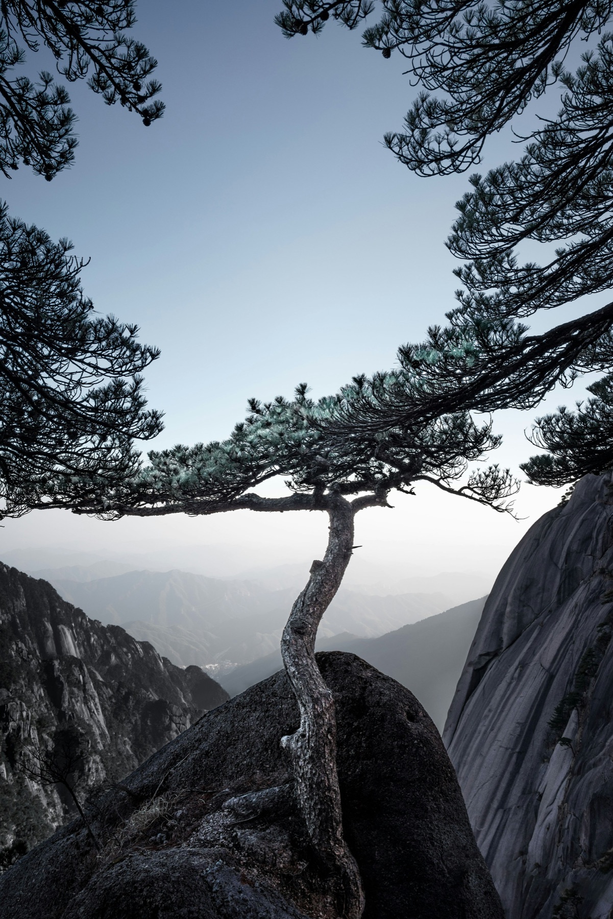 Scenic Huangshan landscape for the Peaks chapter